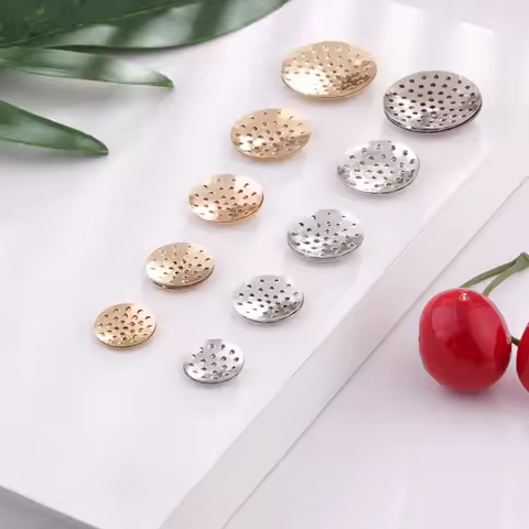 50pcs 14-25mm Brooch Base Brooches Bouquet Metal Disk Shell Flower Cabochon Bezel Round Blank For Di