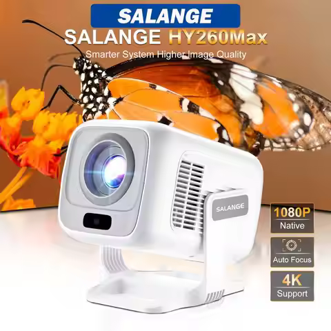 Salange Mini Projector HY260 Max Game Emulator Free Style Home Theater 1080P Video Supported 720P Ou