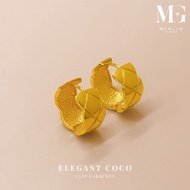 Merlin Goldsmith 22k 916 Gold Elegant Coco Clip Earring