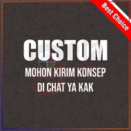 Stempel Logo Custom / Olshop / Usaha / Makanan [FLASH]
