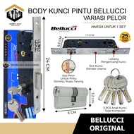Body kunci pintu Fullback Pelor + Silinder komplit Bellucci Lidah BLC