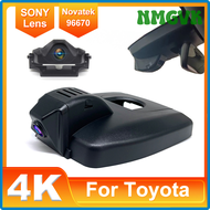 NMGVK สำหรับ Toyota Highlander 3rd/4th Gen (Xu50/Xu70) 2022 2023ด้านหน้าและด้านหลัง4K Dashcam กล้องวิดีโอ Dashcam Wifi Car DVR GLHFC