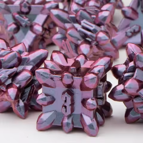 Bullet Dungeon and Dragon DND Metal Dice Set D&D, RPG Polyhedral Role Playing Game D and D D20 D12 D