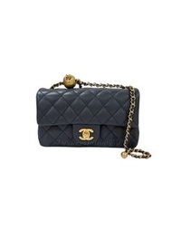 全新Chanel AS1787 Classic 20 深灰色金波錬袋