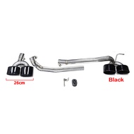 [ZHUIS] Stainless Steel Exhaust Tailpipe For Mercedes-Benz W204 C180 C200 C260 Upgrade C63 Four Outl