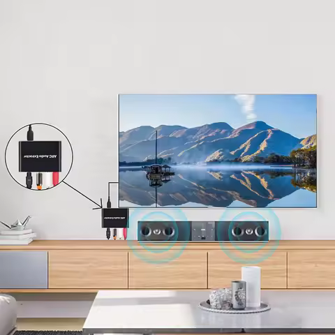 HDMI-Compatible ARC Audio Extractor ARC To SPDIF Coaxial L/R Stereo 3.5mm Jack HDMI-Compatible ARC A