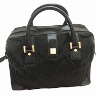 NINA RICCI - monogram black boston handbag