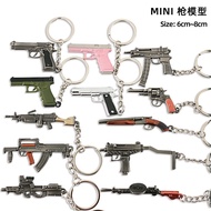 2026 New Product Mini Chicken Pendant P90 S686 DP-28 Alloy Keychain Metal Model Toy Small Jewelry202