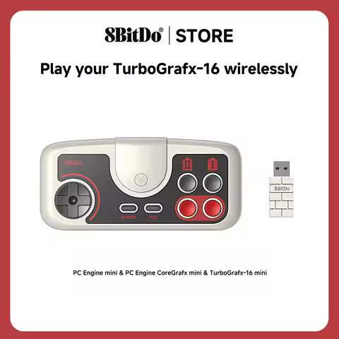 8bitdo PCE Core 2.4G Wireless Gamepad for PC Engine Mini PC Engine CoreGrafx Mini TurboGrafx-16 Mini