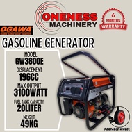 ''OGAWA'' GASOLINE GENERATOR (ELECTRIC START) -3.1KW / 20L -GW3800E