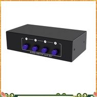AUX Audio Switcher 4 in 1 Out Stereo Audio  4X1 3.5mm Aux L/R  Audio Switch Box Analog Audio , A Eas