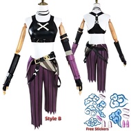 LOL Jinx ชุดคอสเพลย์อนิเมะ LOL Arcane Jinx เครื่องแต่งกายคอสเพลย์เครื่องแต่งกายวันฮาโลวีน