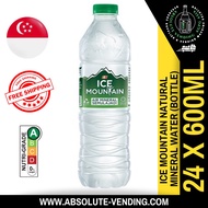 F&amp;N Ice Mountain [GREEN] Mineral Water 600ML X 24 (BOTTLE) - FREE DELIVERY WITHIN 3 WORKING DAYS!