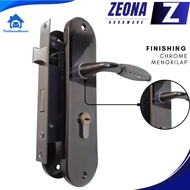 ZEONA Kunci Pintu Rumah Tanggung 20cm (803) | (Silinder 100% Jantung Kuningan)