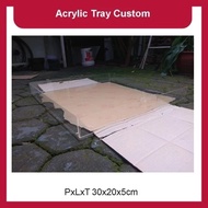 Custom Acrylic Tray LxWxH 30x20x5cm