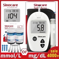 Sinocare Safe-Accu Blood Glucose Meter Glucometer Kit Diabetes Tester 50/100 Test Strips Lancets Medical Blood Sugar Meter