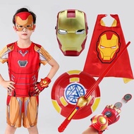 หน้ากากฮีโร่ชุดฮอลลีวูด Marvel Iron Man MK50 Reaktor ที่สวมใส่ได้สำหรับเด็กผู้ชาย ของขวัญสำหรับวันฮา