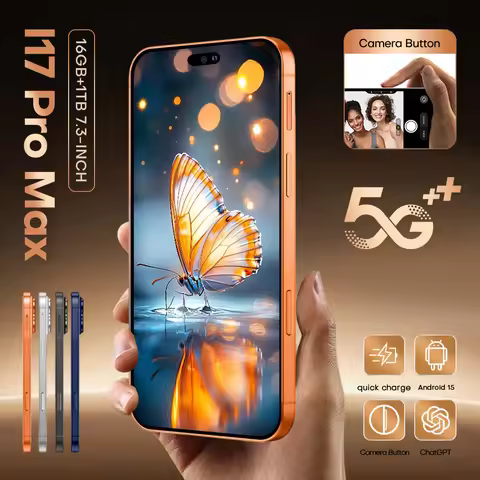2026 NEW i17 Pro Max Cheap Smart 5G Dual Card 7.3HD Global Edition Original 8000mAh Battery Android 