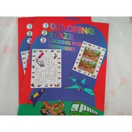 Maze Transportation Colouring Book