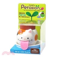 【聖新陶芸】Peropon動物吸水植栽(S)-貓(野草莓)