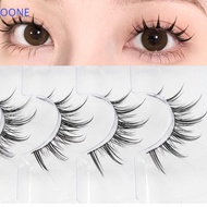 OONE 8 Pairs Little Devil Full Strip Lashes, Natural Look Dense False Eyelashes, Grafting Curled DIY