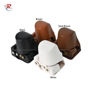 LARRY Canon EOS M50 Pu Leather Camera Bag Case Pouch For Canon EOS M50 With 15-45mm Lens