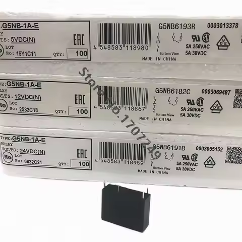 Free shipping 10Pcs Original G5NB-1A-E-5V G5NB-1A-E-12V G5NB-1A-E-24V G5NB-1A-E G5NB 1A E 5VDC 12VDC