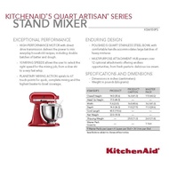 KitchenAid Artisan Tilt-Head Stand Mixer (4.8L) 5KSM150