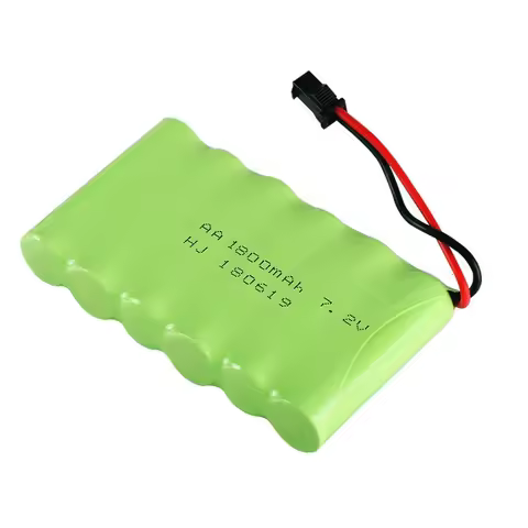 7.2V 1800mAh NiCD AA Battery for Rc Toys Cars Tanks Robots Upgraded Batteries Pack for Rc Boat 7.2v 