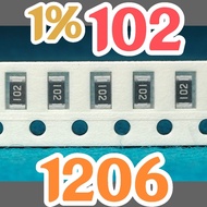 10pcs Chip resistor smd 102 1K0 1% size 1206 3216 1Kohm 1K ohm