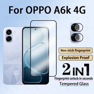 2 in 1 OPPO A6k 4G Tempered Glass Screen Protector For OPPO A6s A6X A6t A5 A6 Reno 15 14 15F 14F Pro