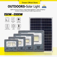 DOSEN 2000W Lampu Solar Light Outdoor Lighting LED Solar Spotlight Waterproof IP67 Solar Street Ligh