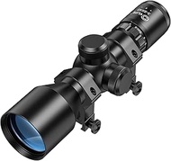 CVLIFE 3-9x40 Compact Rifle Scope Crosshair Reticle with Mounts for Quick Aiming