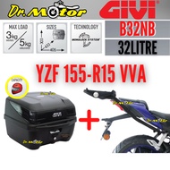 YAMAHA R15 YZF155 VVA V3 YZF 155 GIVI SRV HEAVY DUTY MONORACK J MONO RACK TAPAK BOX KOTAK RAK TOP CA