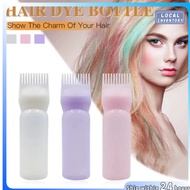 120ML Hair Dye Bottle with Applicator Brush Salon Hair Coloring Dyeing Bottle Hair Shampoo Bottle