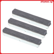 💍 Set of 3 Engine Cylinder Hone Replacement Stones, Silver Metal Cylinders 7.5x1.2x1.0cm