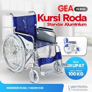 Kursi Roda Standar Aluminium Gea Fs864L / Kursi Roda Aluminium Gea