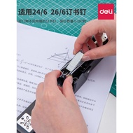 Stapler Deli Stapler Berputar untuk Pelajar Stapler Menunggang Jahitan Tengah No. 12 Stapler Pelbaga
