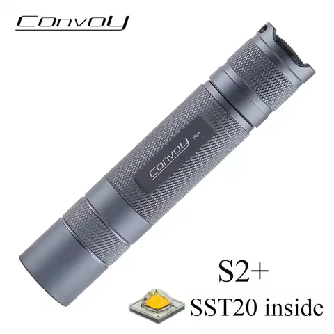 Convoy Flashlight S2 Plus SST20 Led Lanterna 18650 Torch Mini Flash Light Camping Fishing Lantern Hi