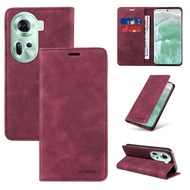 OPPO Reno11 Reno 11 Pro Magnetic Flip Case Pu Leather Wallet Card Slots Phone Back Cover