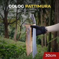 Jawara Pisau | Golsem Golok Sembelih Pattimura 30 cm Baja Per Multifungsi Tebas Kayu dan Bambu