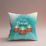 45*45cm Diwali Pillowcase Printed Cushion Cover Polyester Pillow Cover Short Plush