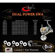 G-TECH DUAL POWER SWA (METAL BODY) SPINNING FISHING REEL