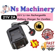 21V Li-Ion Rechargeable Battery Charger for Cordless Drill