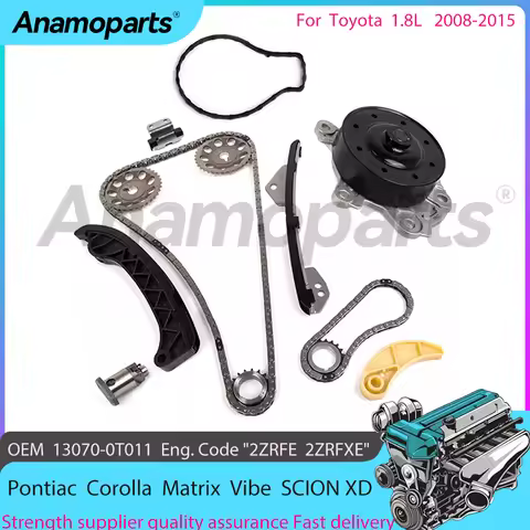 Engine parts Timing chain water pump kit For 1.8L 08-15 Toyota Corolla Matrix Vibe 1.8 L4 DOHC 16 VA