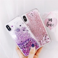 online Huawei Y5 Y6 Y7 Y9 Prime Pro 2018 2019 Y9S Cases Liquid Glitter Star Phone Case Bling Love He