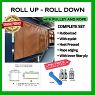 ✖(6ft x 8ft ) ROLL UP/ROLL DOWN WITH PULLEY SET UP TRAPAL LONA TARPAULIN