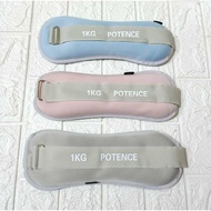 NEWEST potence Leg Bending 1kg (2 pieces) Foot Weights Hand Sand Weights