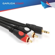 ILLUPRO AUX to 2 RCA Cable 1.5 meters HQ 2 in 1 Stereo AUX Cable 3.5mm to 2 RCA 1.5m High Quality Di