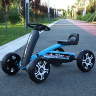 Kids Pedal Go Kart Non-Tip Steering Wheel | Safe Mini Kart for Children 3-9 | Outdoor Play Toy Gift
